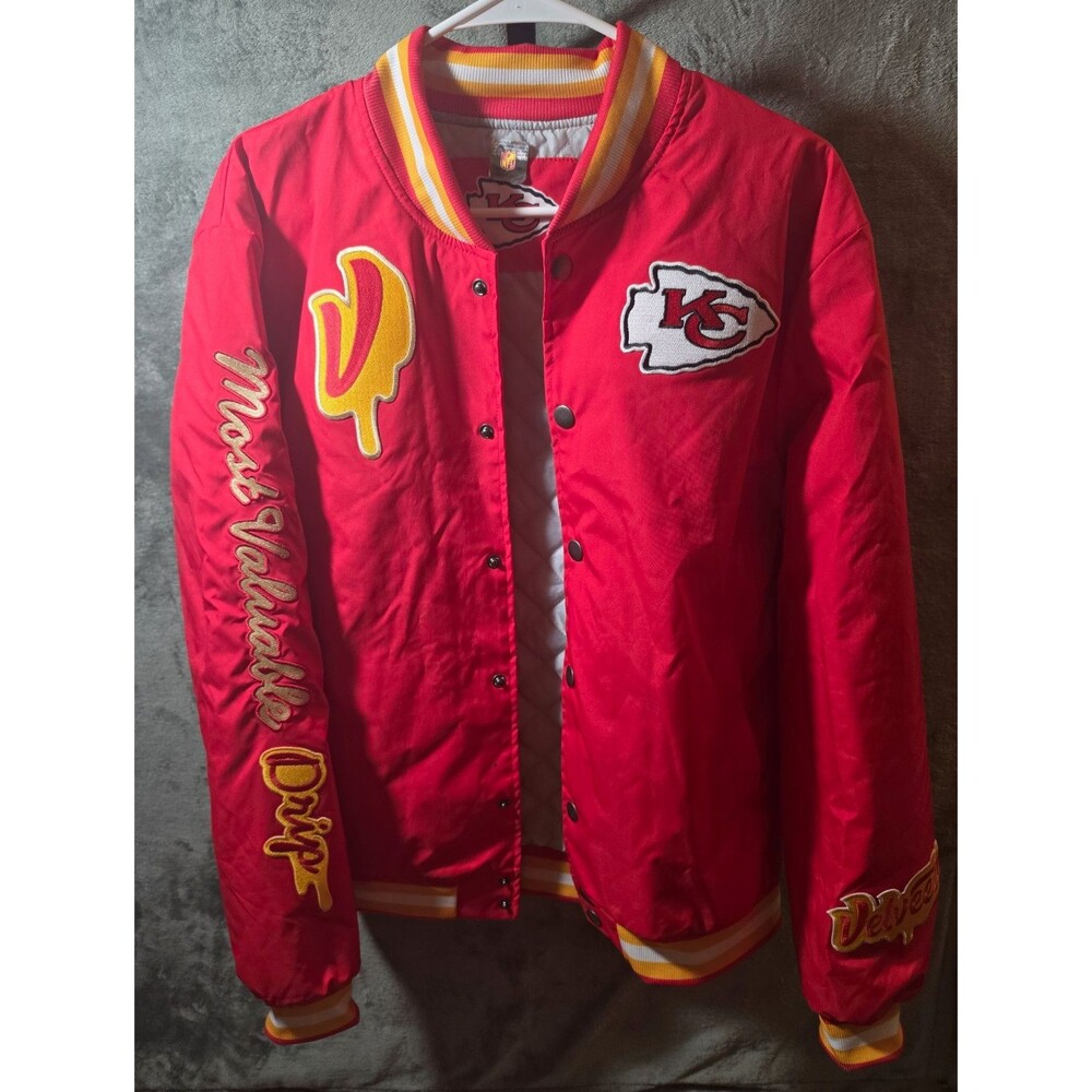 Limited Edition Chiefs x Velveeta Bomber Jacket NFL Men's M Serve Em Up